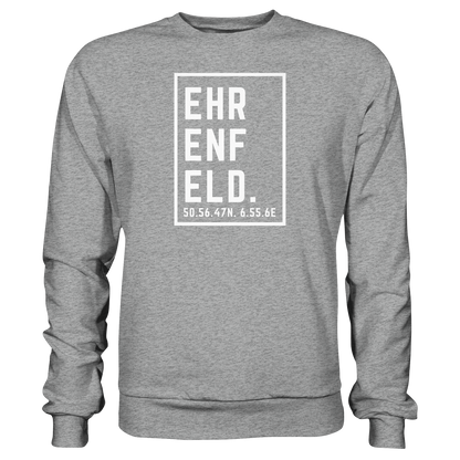 Ehrenfeld Koordinaten (großer Druck auf der Brust) - Basic Sweatshirt