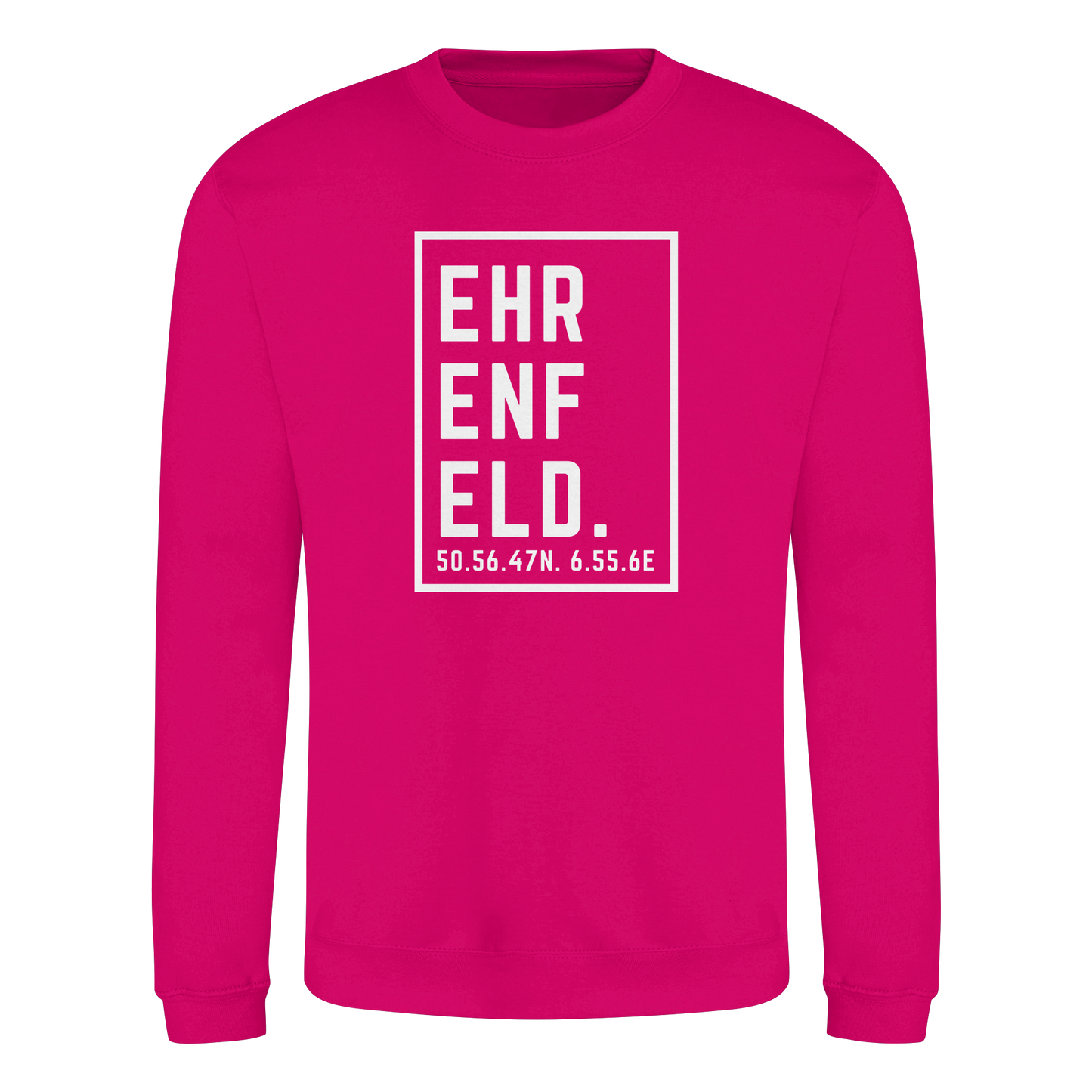 Ehrenfeld Koordinaten (großer Druck auf der Brust) - Basic Sweatshirt