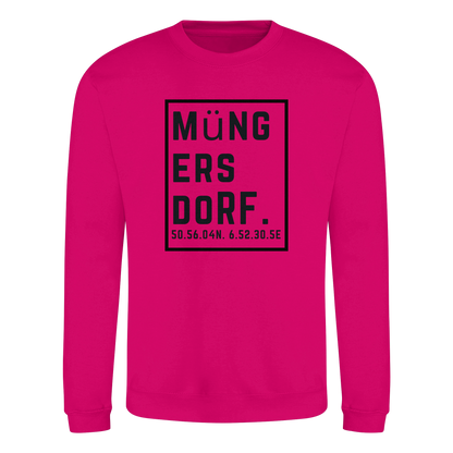 Müngersdorf Koordinaten (großer Druck auf der Brust) - Basic Sweatshirt