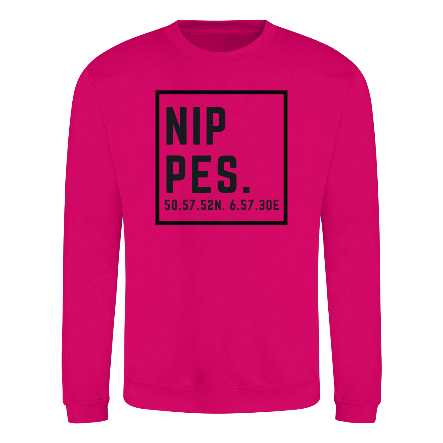 Nippes Koordinaten (großer Druck auf der Brust) - Basic Sweatshirt