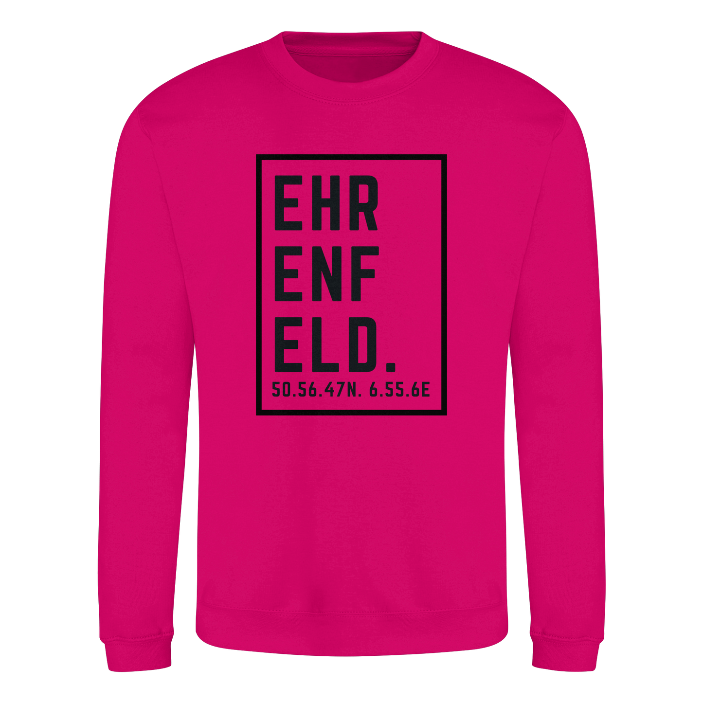 Ehrenfeld Koordinaten (großer Druck auf der Brust) - Basic Sweatshirt