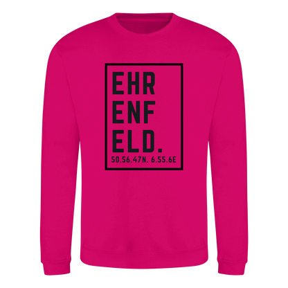 Ehrenfeld Koordinaten (großer Druck auf der Brust) - Basic Sweatshirt