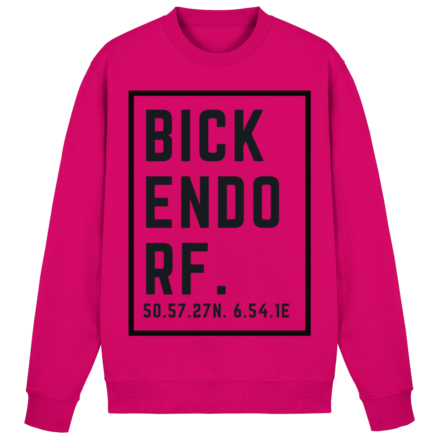 Bickendorf Koordinaten (großer Druck auf der Brust) - Basic Sweatshirt