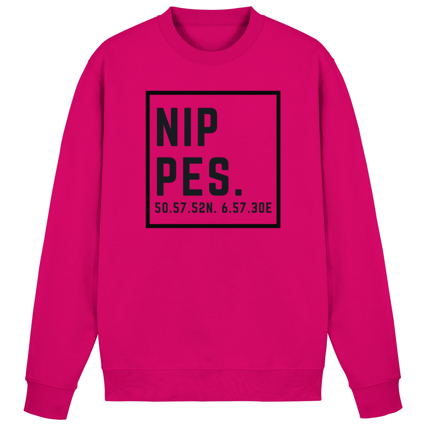 Nippes Koordinaten (großer Druck auf der Brust) - Basic Sweatshirt