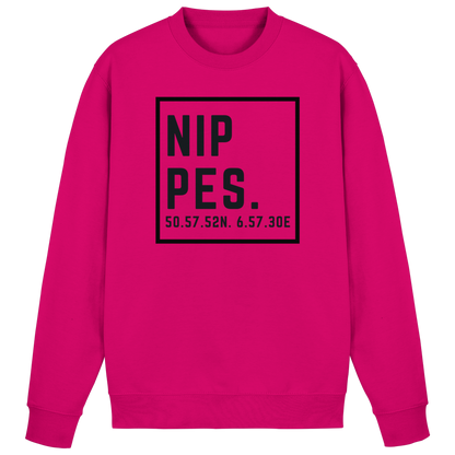 Nippes Koordinaten (großer Druck auf der Brust) - Basic Sweatshirt