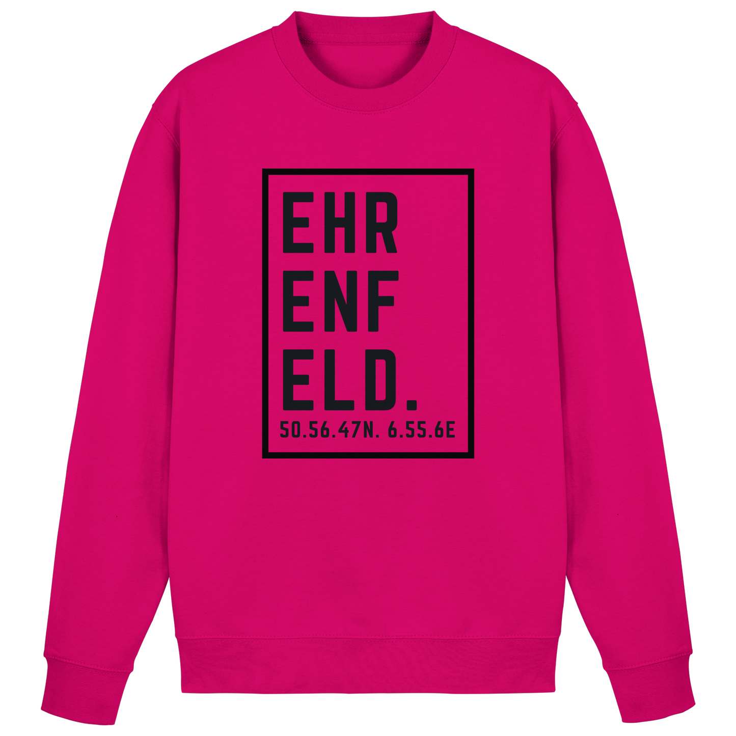 Ehrenfeld Koordinaten (großer Druck auf der Brust) - Basic Sweatshirt