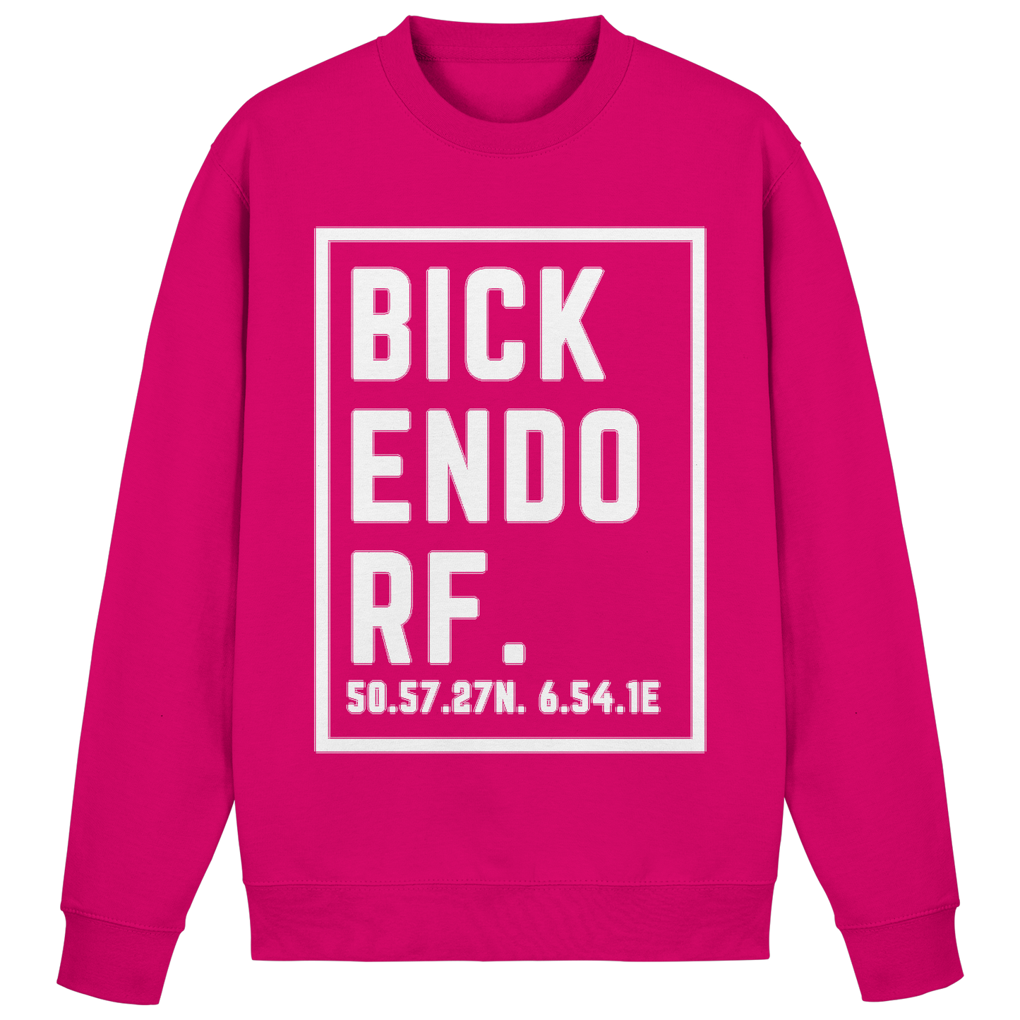 Bickendorf Koordinaten (großer Druck auf der Brust) - Basic Sweatshirt