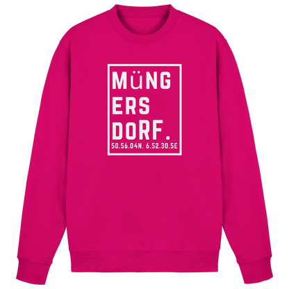 Müngersdorf Koordinaten (großer Druck auf der Brust) - Basic Sweatshirt