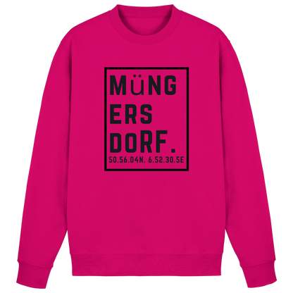 Müngersdorf Koordinaten (großer Druck auf der Brust) - Basic Sweatshirt