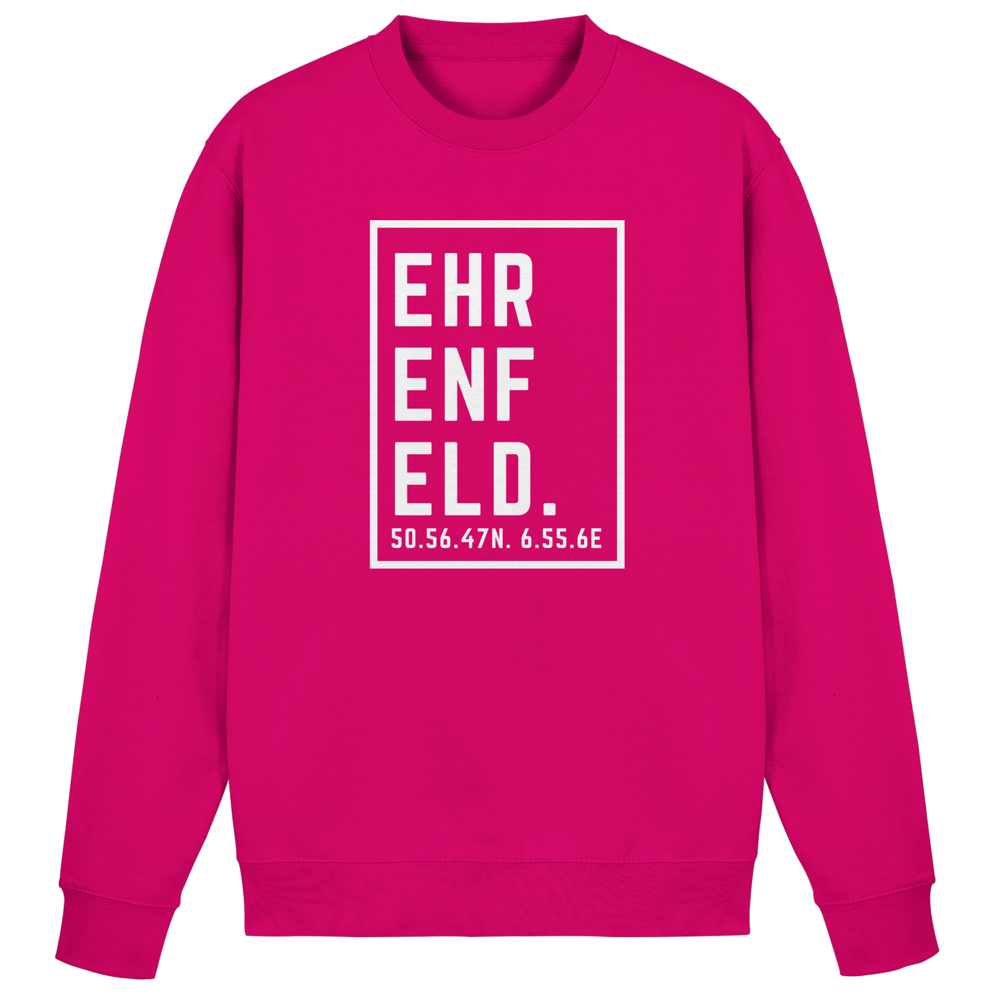 Ehrenfeld Koordinaten (großer Druck auf der Brust) - Basic Sweatshirt