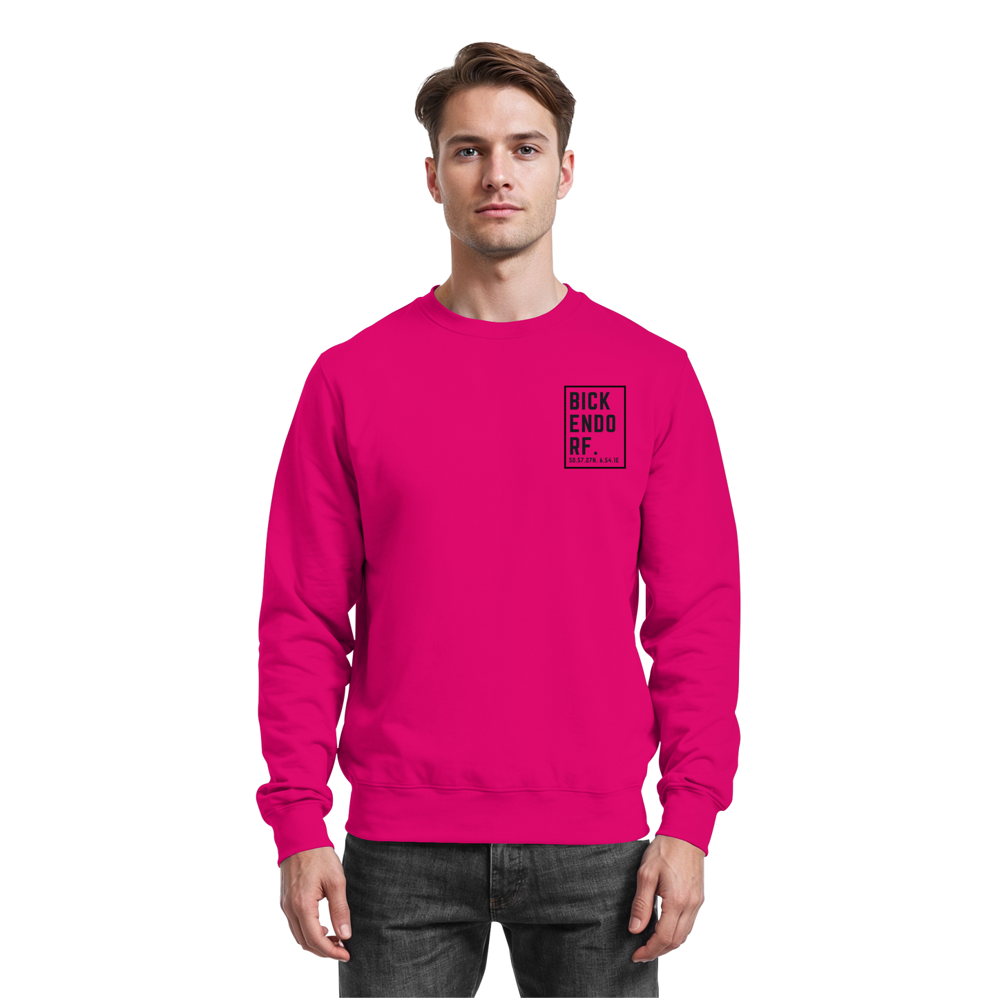 Bickendorf Koordinaten (kleiner Druck auf der Brust) - Basic Sweatshirt