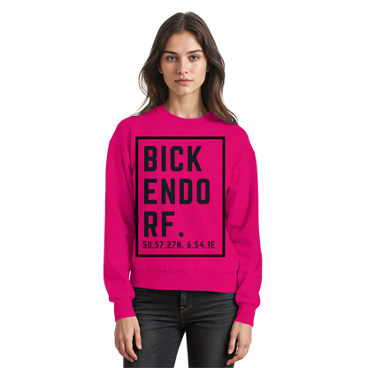 Bickendorf Koordinaten (großer Druck auf der Brust) - Basic Sweatshirt