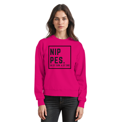 Nippes Koordinaten (großer Druck auf der Brust) - Basic Sweatshirt