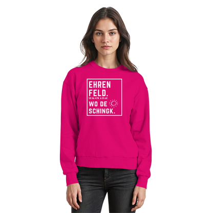 Wo de Sonn schingk - Ehrenfeld Druck - Basic Sweatshirt