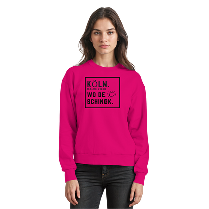 Wo de Sonn schingk - Köln Druck   - Basic Sweatshirt