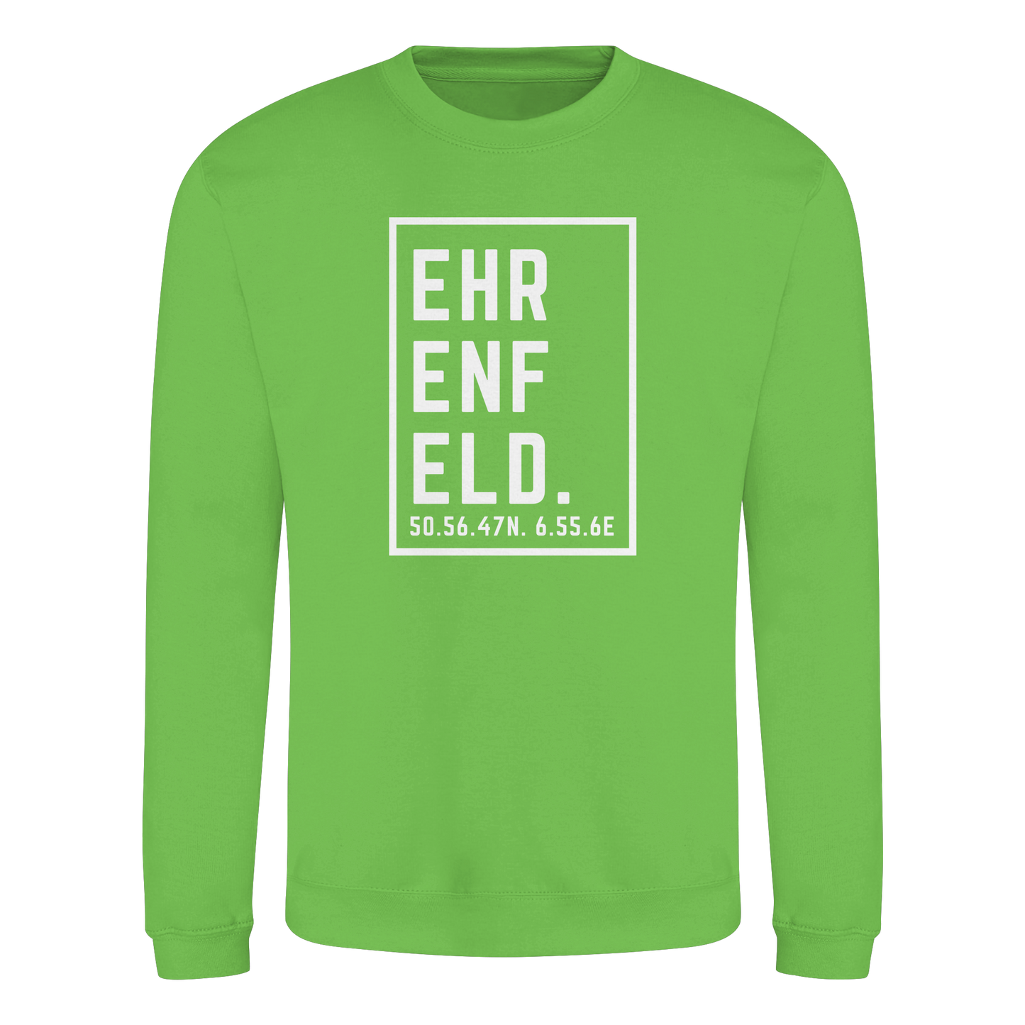 Ehrenfeld Koordinaten (großer Druck auf der Brust) - Basic Sweatshirt