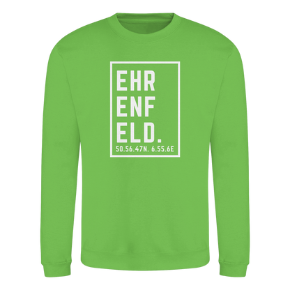 Ehrenfeld Koordinaten (großer Druck auf der Brust) - Basic Sweatshirt