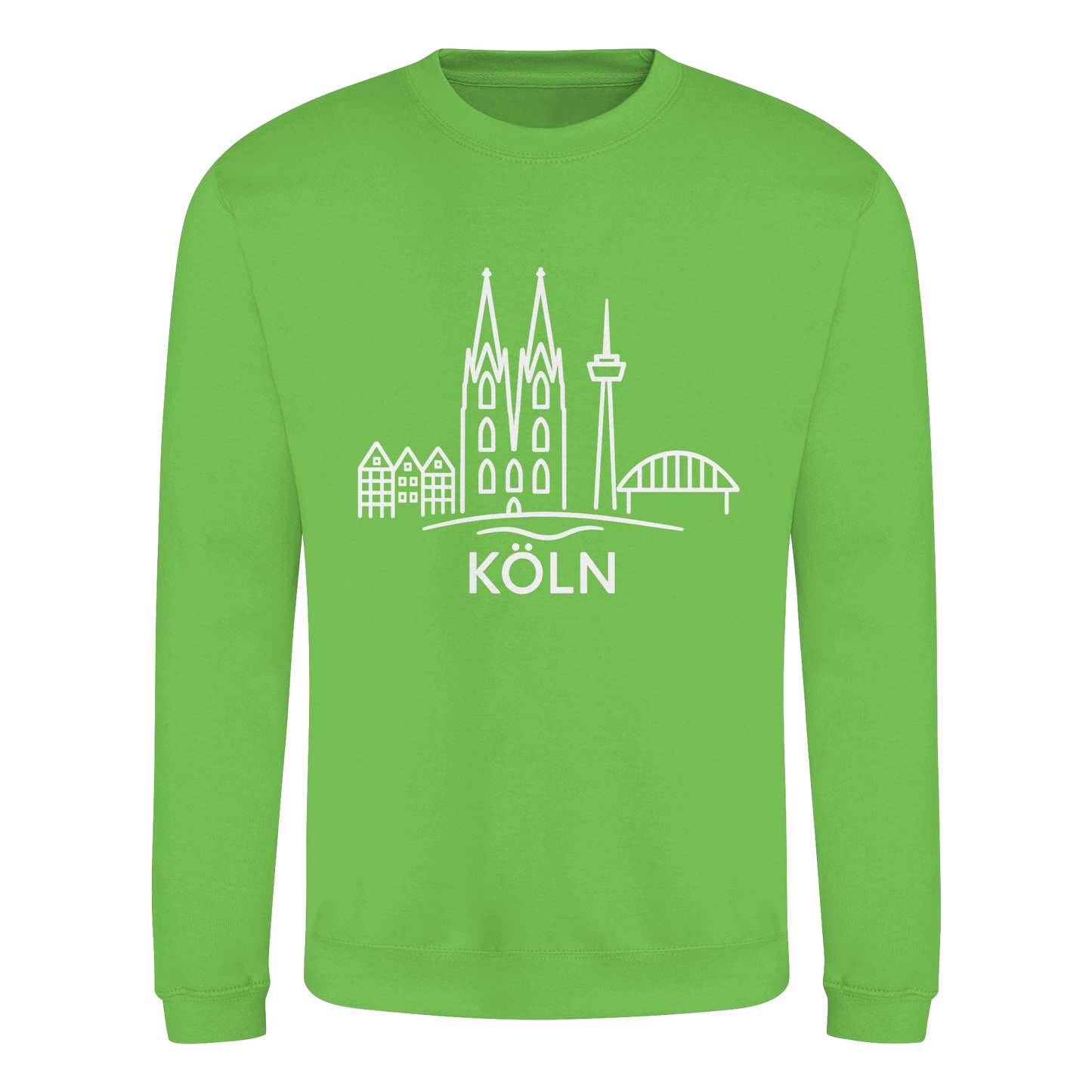 Köln Skyline (großer Druck auf der Brust) - Basic Sweatshirt