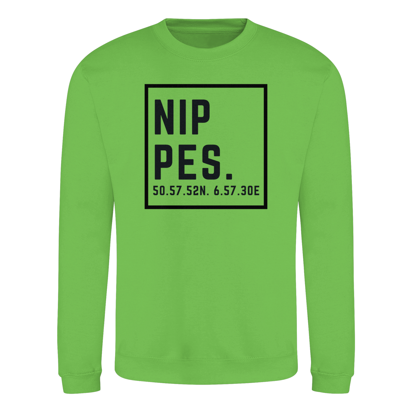 Nippes Koordinaten (großer Druck auf der Brust) - Basic Sweatshirt