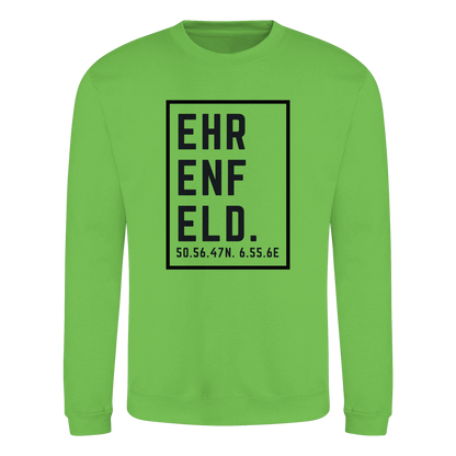 Ehrenfeld Koordinaten (großer Druck auf der Brust) - Basic Sweatshirt
