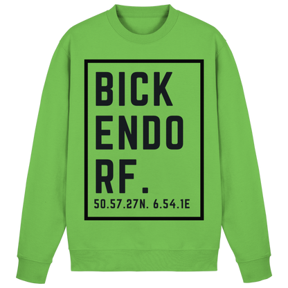 Bickendorf Koordinaten (großer Druck auf der Brust) - Basic Sweatshirt