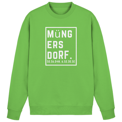 Müngersdorf Koordinaten (großer Druck auf der Brust) - Basic Sweatshirt