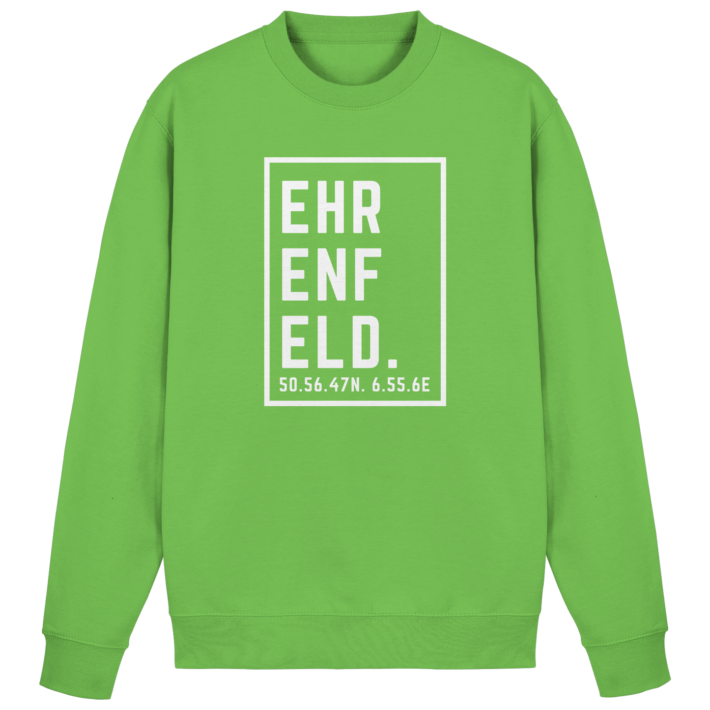 Ehrenfeld Koordinaten (großer Druck auf der Brust) - Basic Sweatshirt