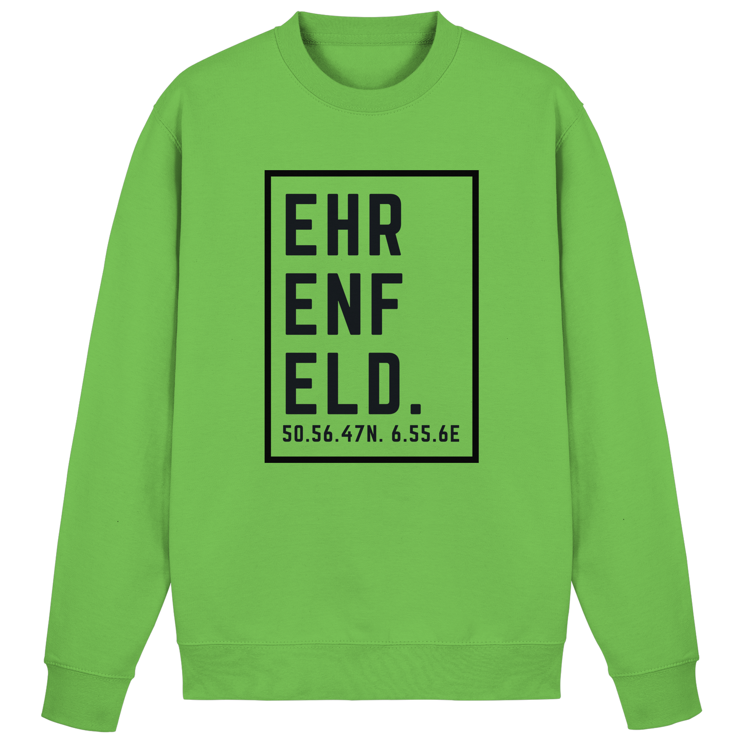 Ehrenfeld Koordinaten (großer Druck auf der Brust) - Basic Sweatshirt