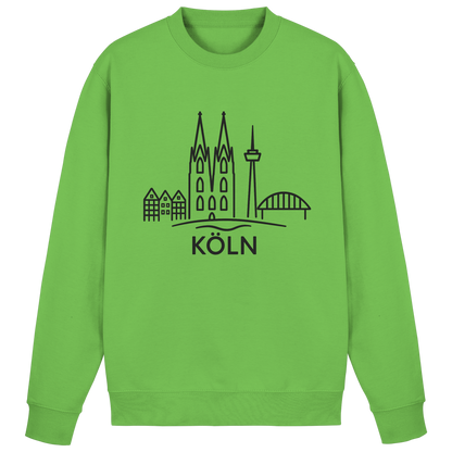 Köln Skyline (großer Druck auf der Brust) - Basic Sweatshirt