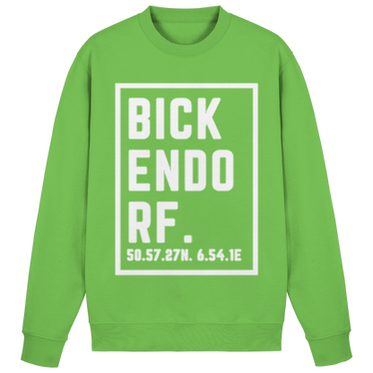 Bickendorf Koordinaten (großer Druck auf der Brust) - Basic Sweatshirt