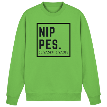 Nippes Koordinaten (großer Druck auf der Brust) - Basic Sweatshirt