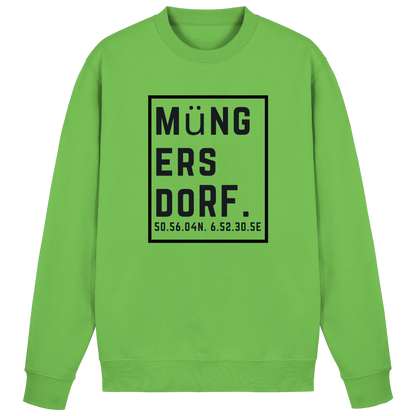 Müngersdorf Koordinaten (großer Druck auf der Brust) - Basic Sweatshirt
