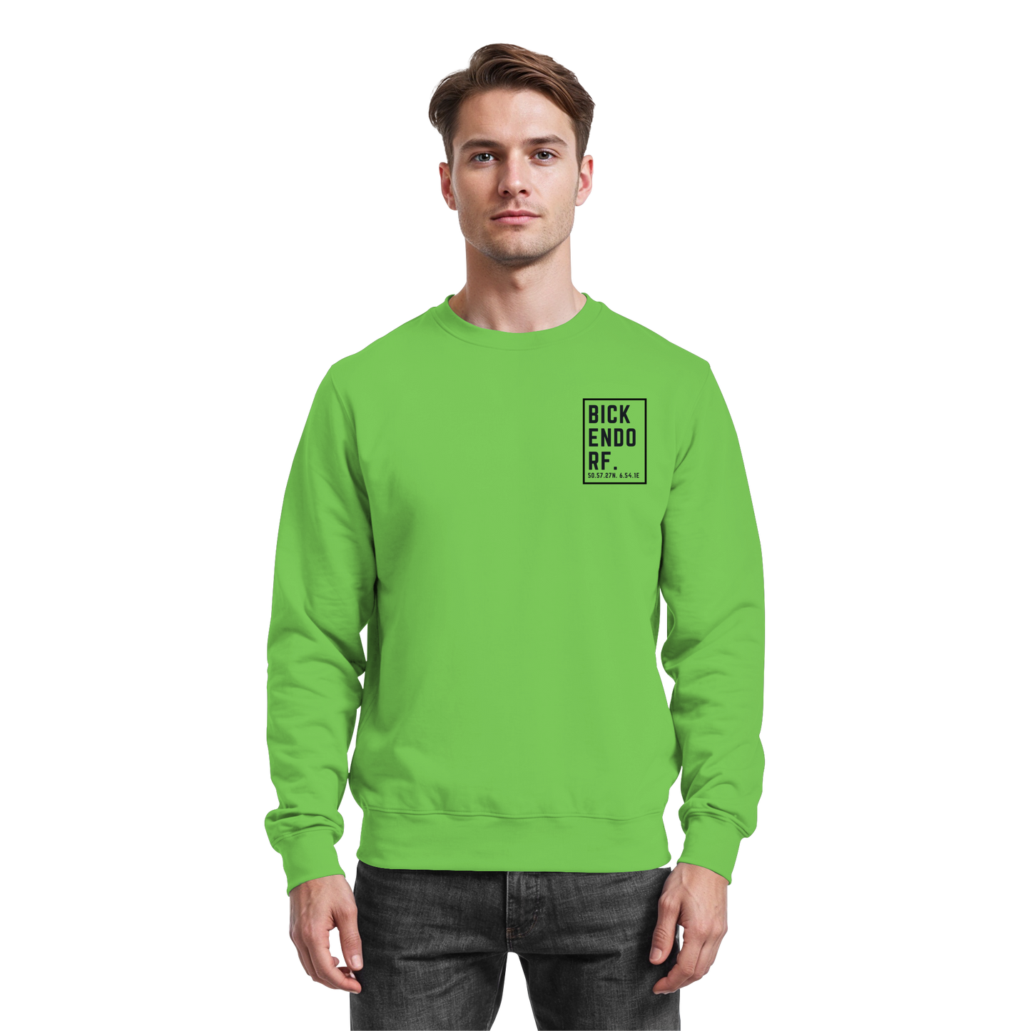 Bickendorf Koordinaten (kleiner Druck auf der Brust) - Basic Sweatshirt