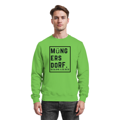Müngersdorf Koordinaten (großer Druck auf der Brust) - Basic Sweatshirt