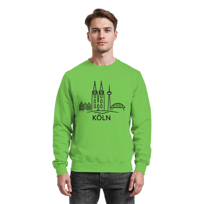 Köln Skyline (großer Druck auf der Brust) - Basic Sweatshirt
