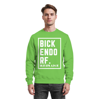 Bickendorf Koordinaten (großer Druck auf der Brust) - Basic Sweatshirt