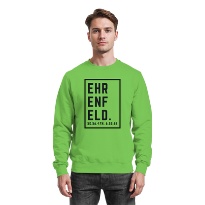 Ehrenfeld Koordinaten (großer Druck auf der Brust) - Basic Sweatshirt