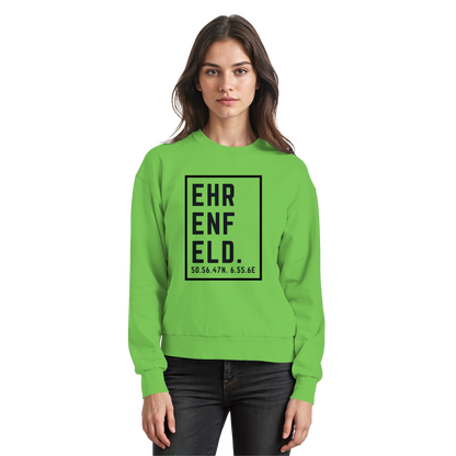 Ehrenfeld Koordinaten (großer Druck auf der Brust) - Basic Sweatshirt