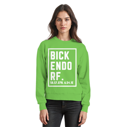Bickendorf Koordinaten (großer Druck auf der Brust) - Basic Sweatshirt