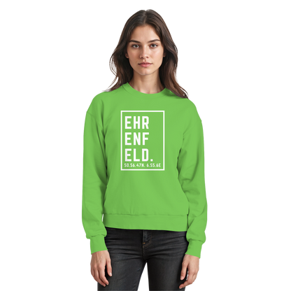 Ehrenfeld Koordinaten (großer Druck auf der Brust) - Basic Sweatshirt