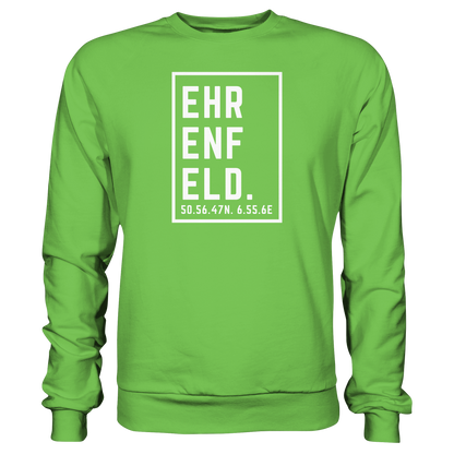 Ehrenfeld Koordinaten (großer Druck auf der Brust) - Basic Sweatshirt