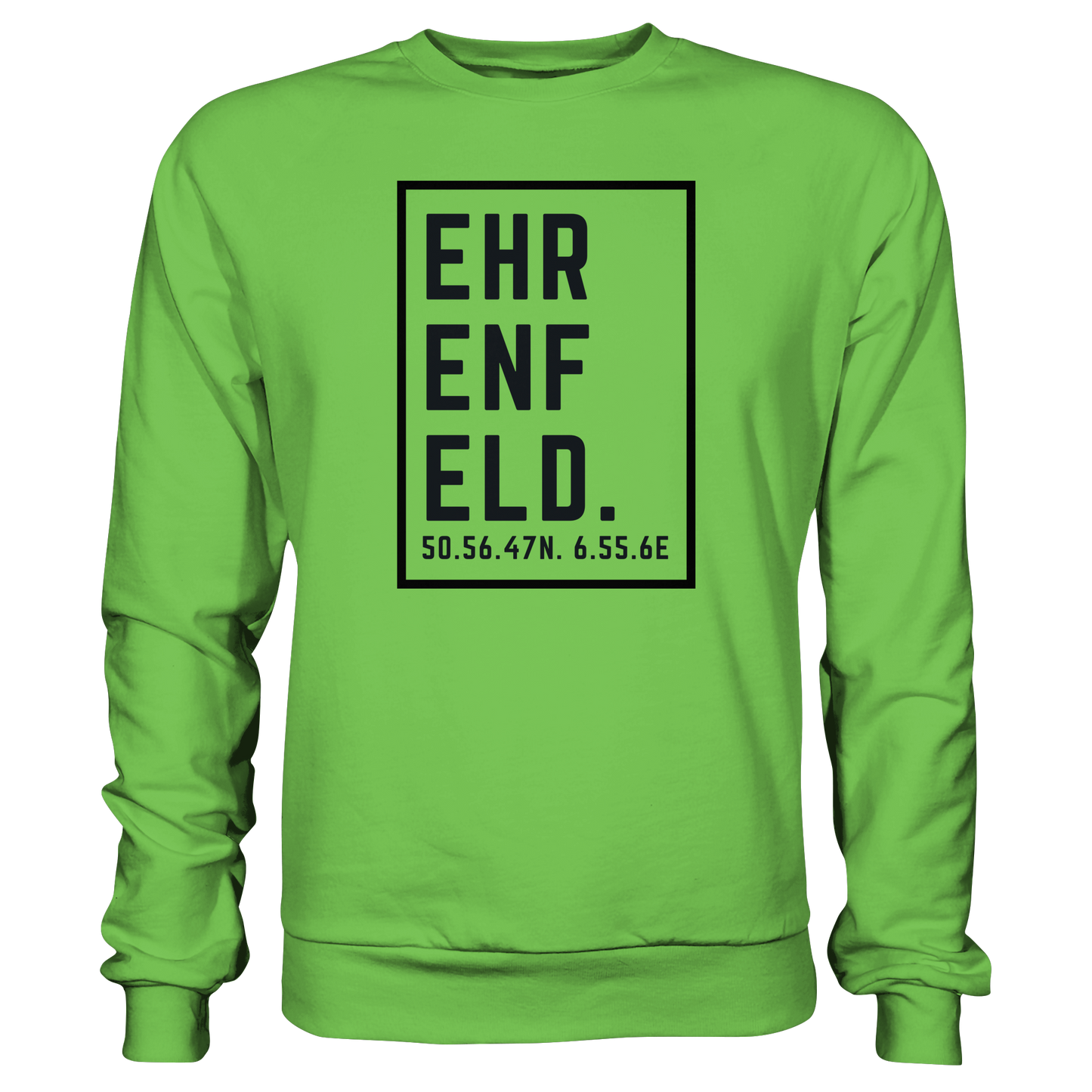 Ehrenfeld Koordinaten (großer Druck auf der Brust) - Basic Sweatshirt