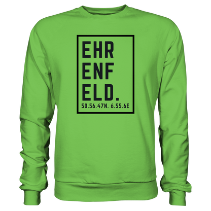 Ehrenfeld Koordinaten (großer Druck auf der Brust) - Basic Sweatshirt