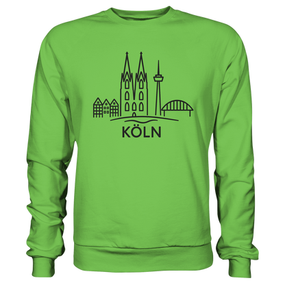 Köln Skyline (großer Druck auf der Brust) - Basic Sweatshirt