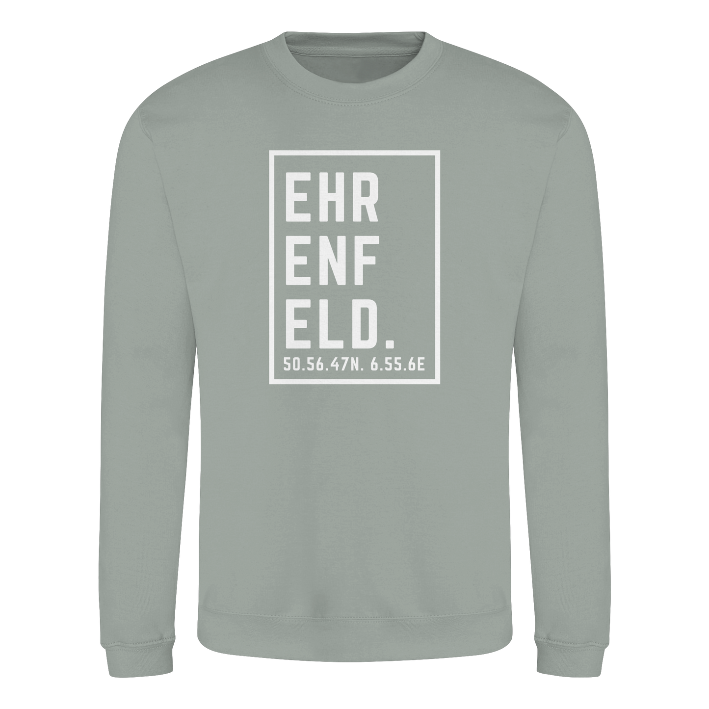 Ehrenfeld Koordinaten (großer Druck auf der Brust) - Basic Sweatshirt