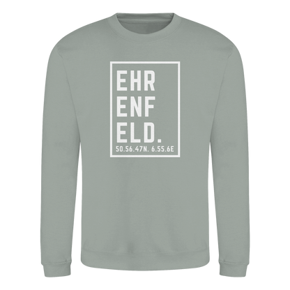 Ehrenfeld Koordinaten (großer Druck auf der Brust) - Basic Sweatshirt