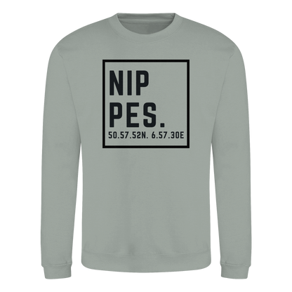 Nippes Koordinaten (großer Druck auf der Brust) - Basic Sweatshirt