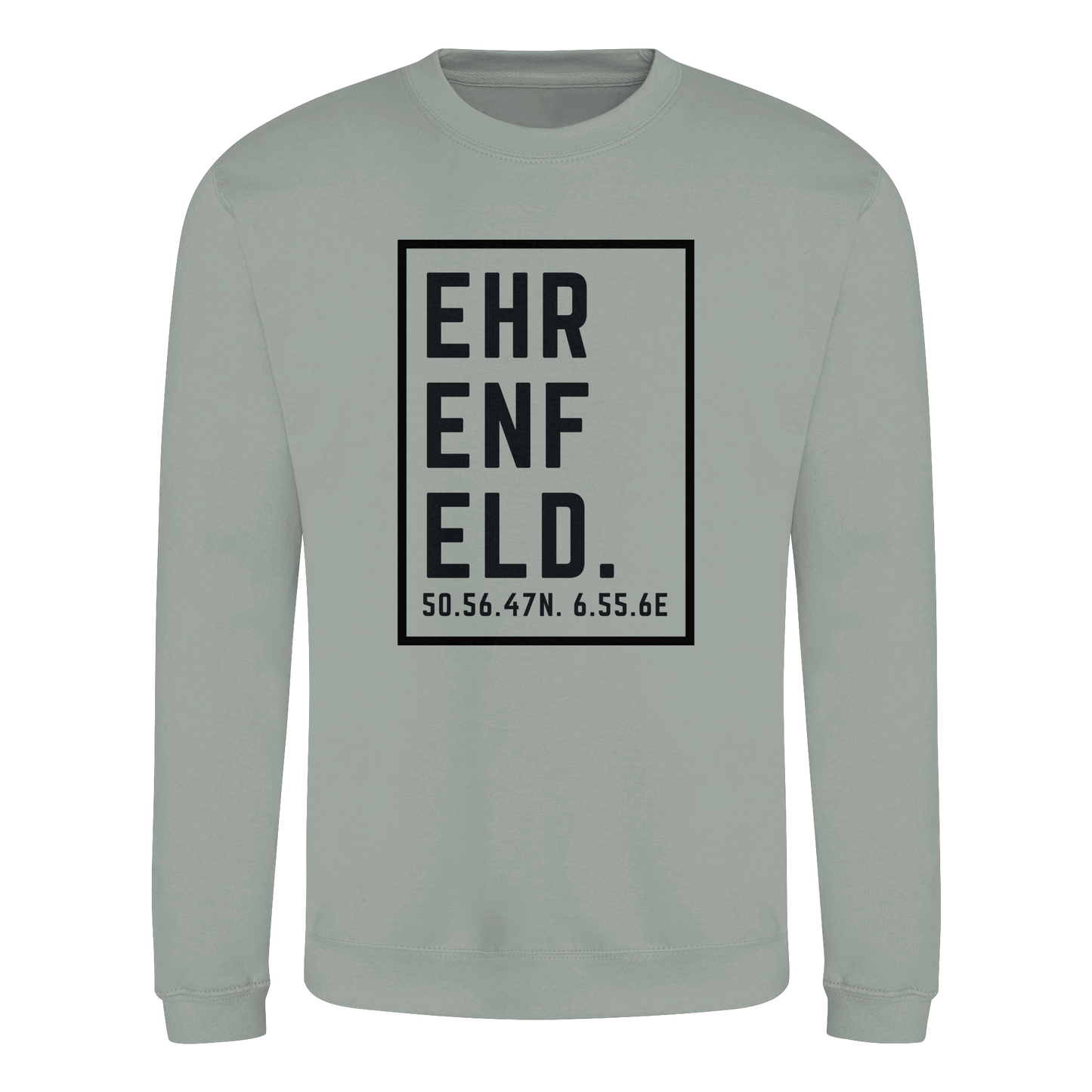 Ehrenfeld Koordinaten (großer Druck auf der Brust) - Basic Sweatshirt