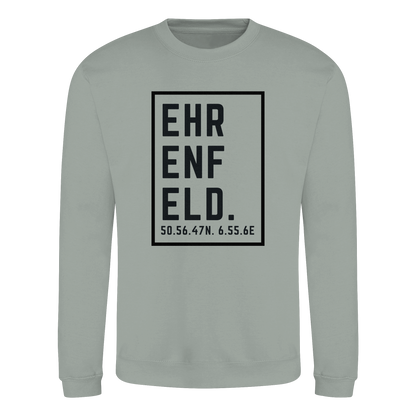 Ehrenfeld Koordinaten (großer Druck auf der Brust) - Basic Sweatshirt