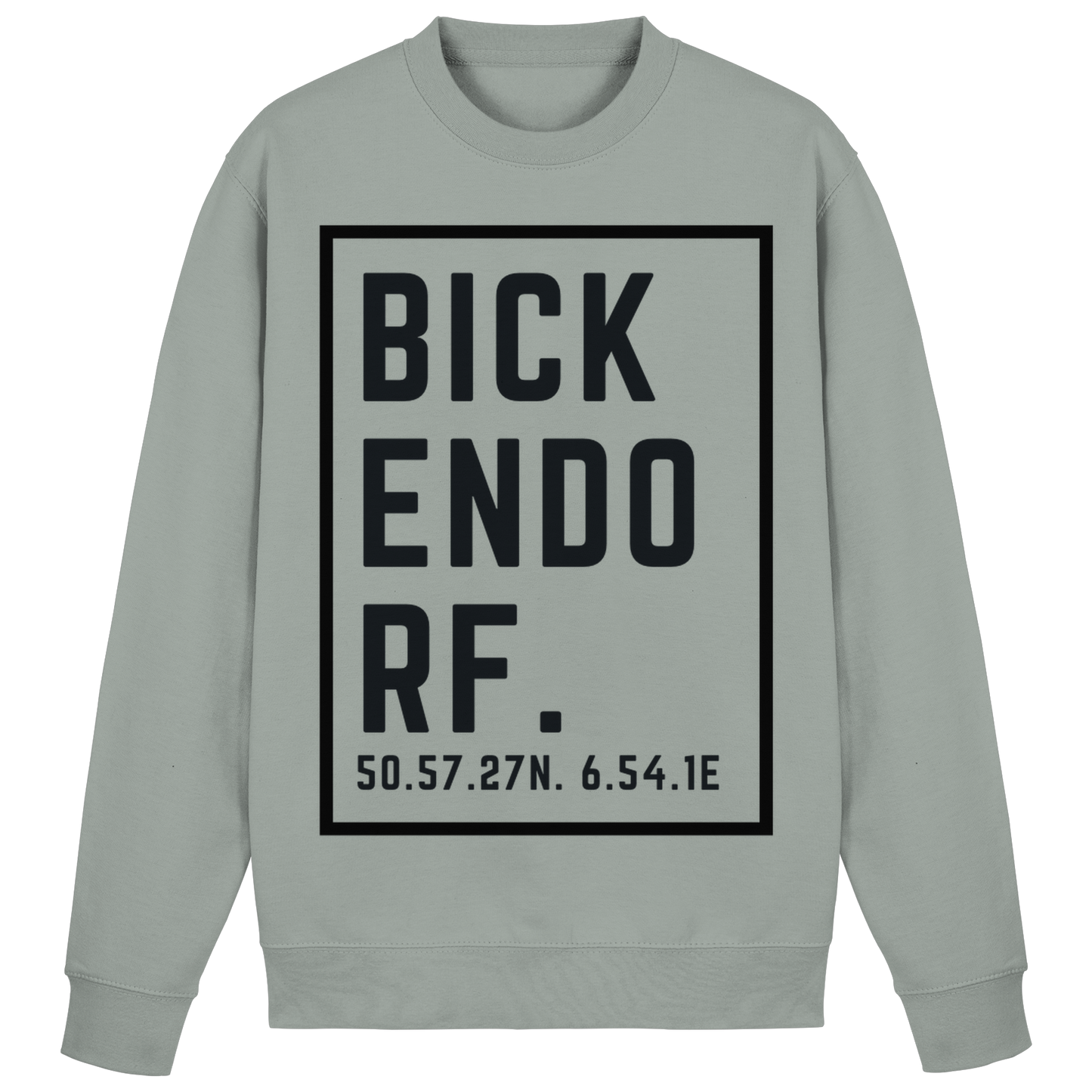 Bickendorf Koordinaten (großer Druck auf der Brust) - Basic Sweatshirt